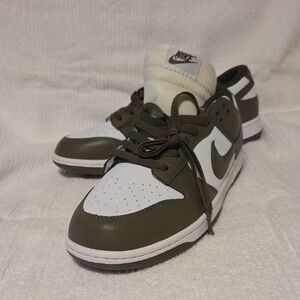Nike Olive and White Low-Top Sneakers, Size 12, Bundle & Save!